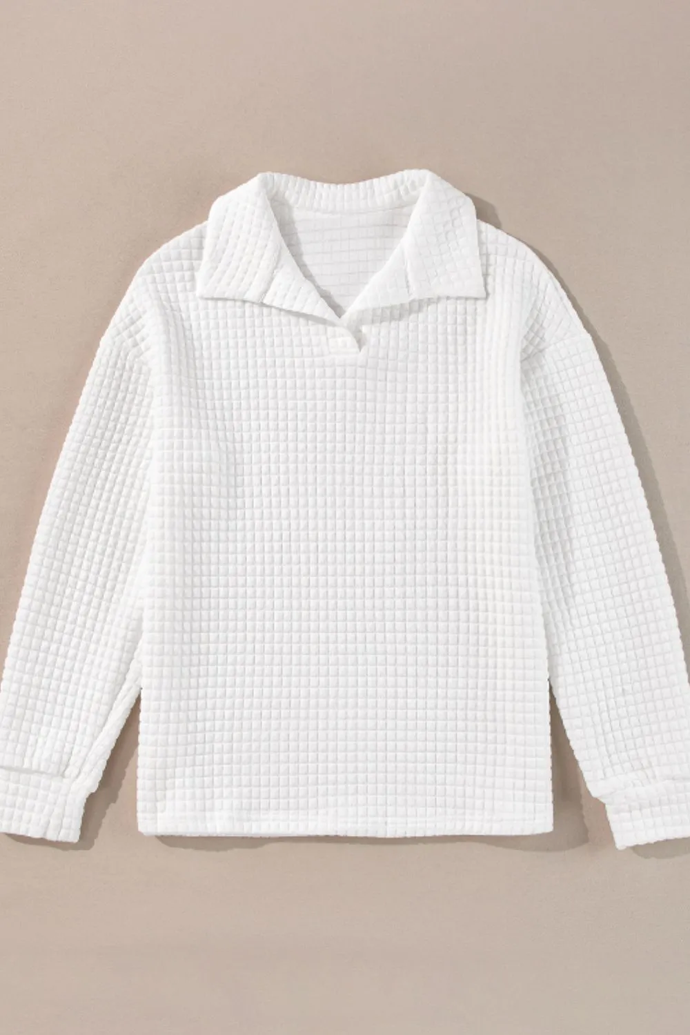 Texture Johnny Collar Long Sleeve Sweatshirt, image 7