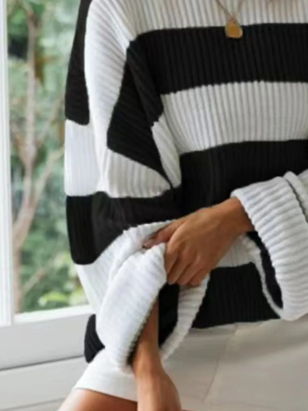 Round Neck Long Sleeve Sweater, image 32