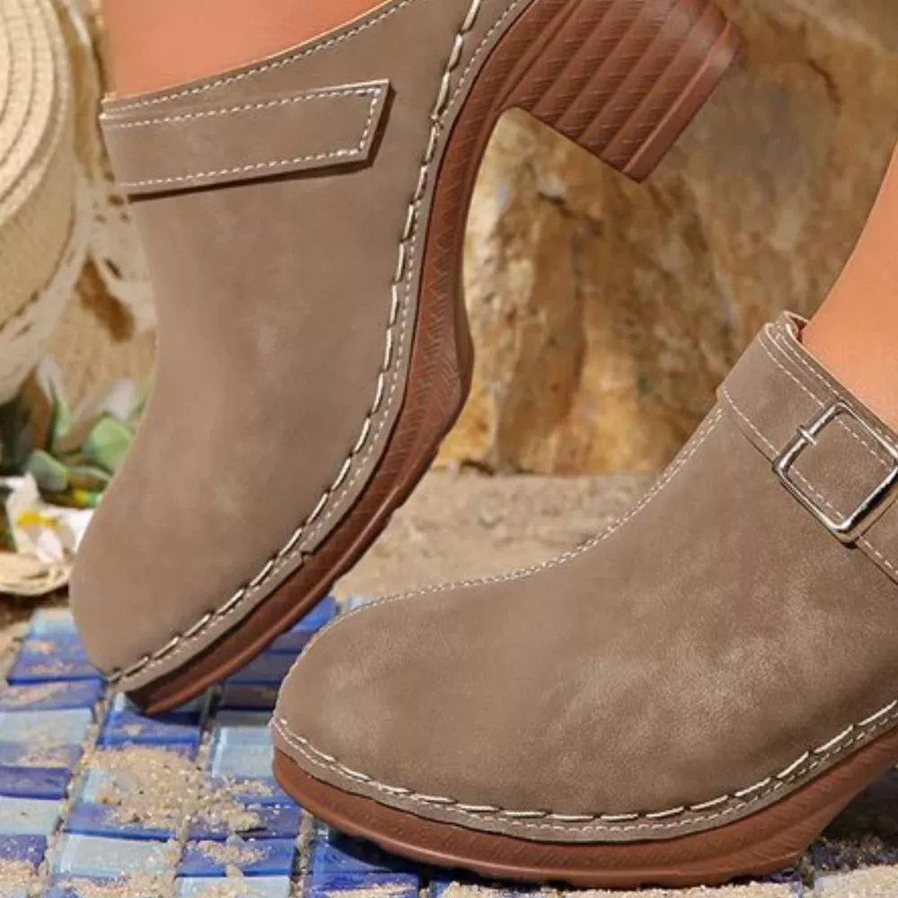 Round Toe Block Heel Sandals, image 2