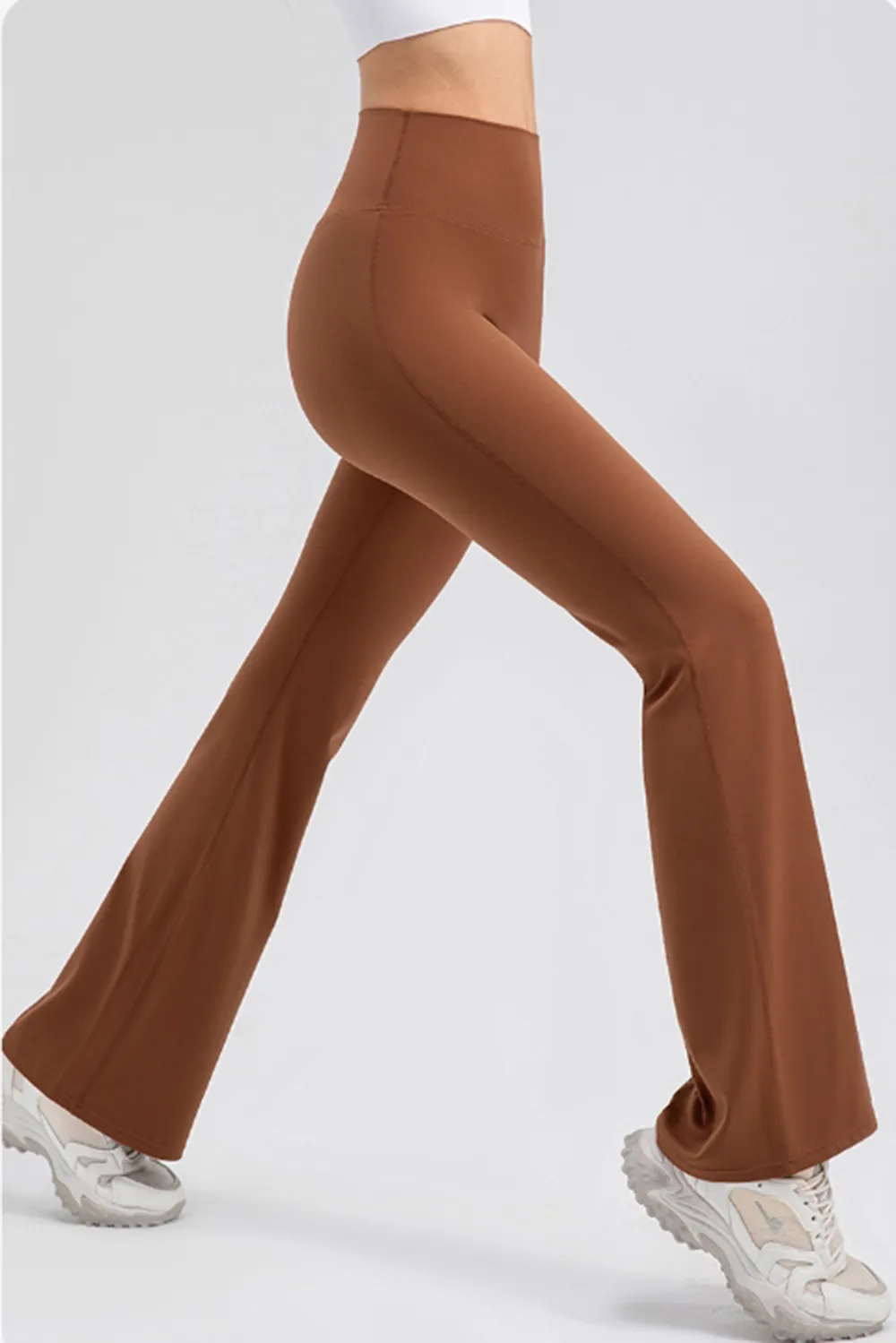 Wide Waistband High Waist Bootcut Active Leggings, image 7