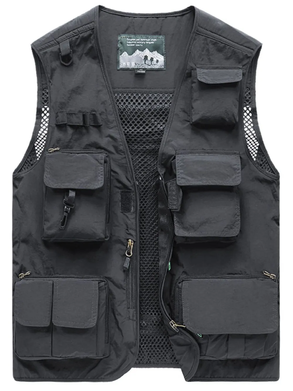 Men's Full Size Zip Up Vest Plus Size, image 2