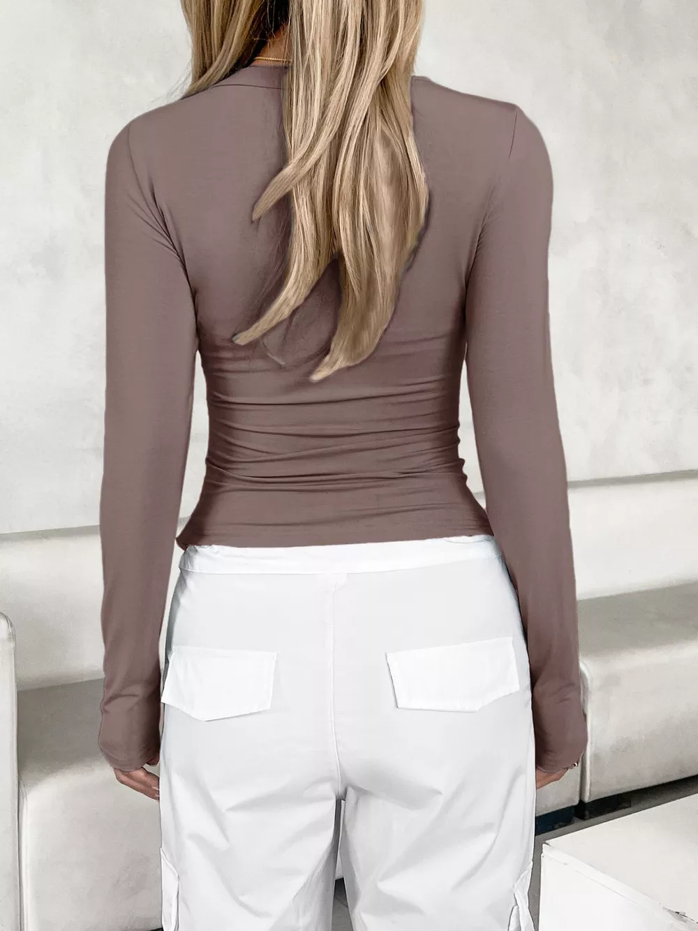 Slim Fit Long Sleeve T-Shirt, image 14