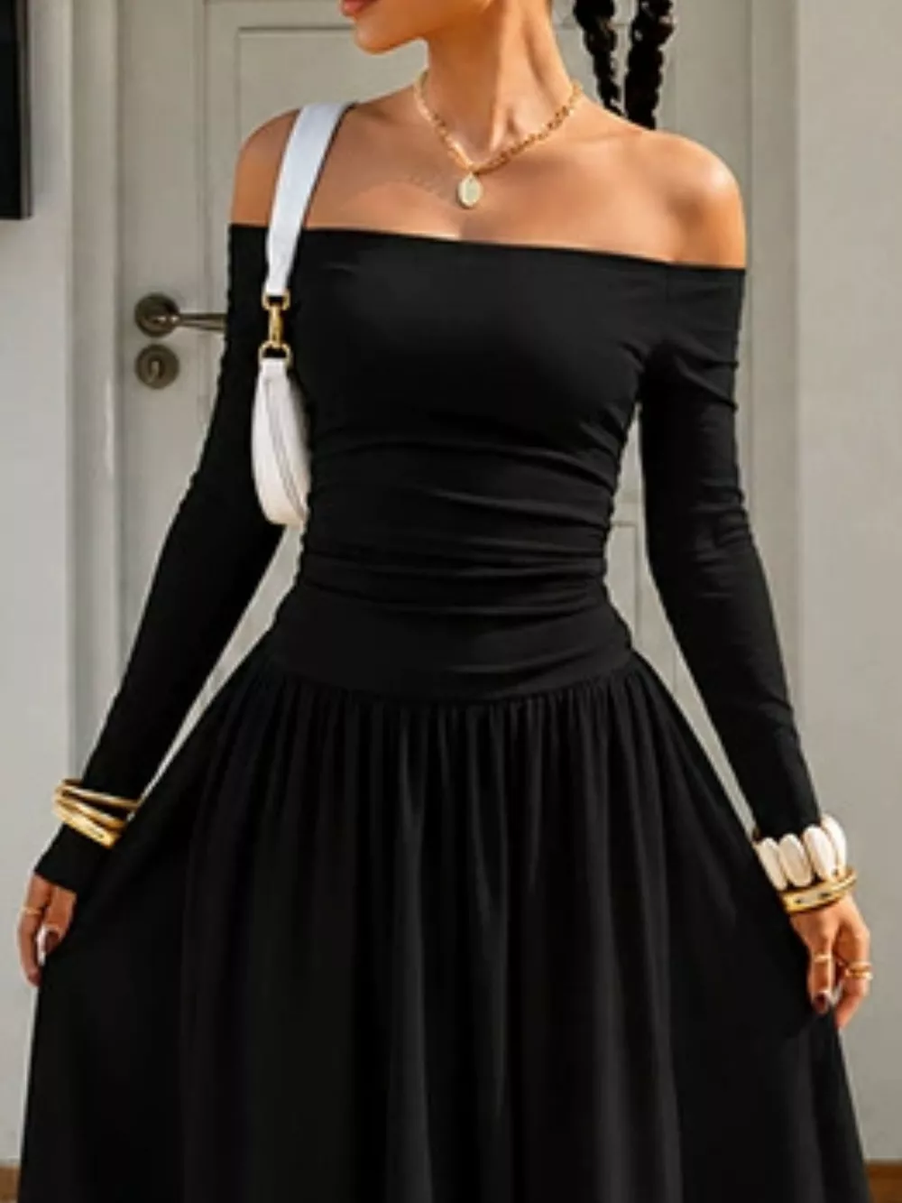 Off-the-Shoulder Maxi Dress, image 12