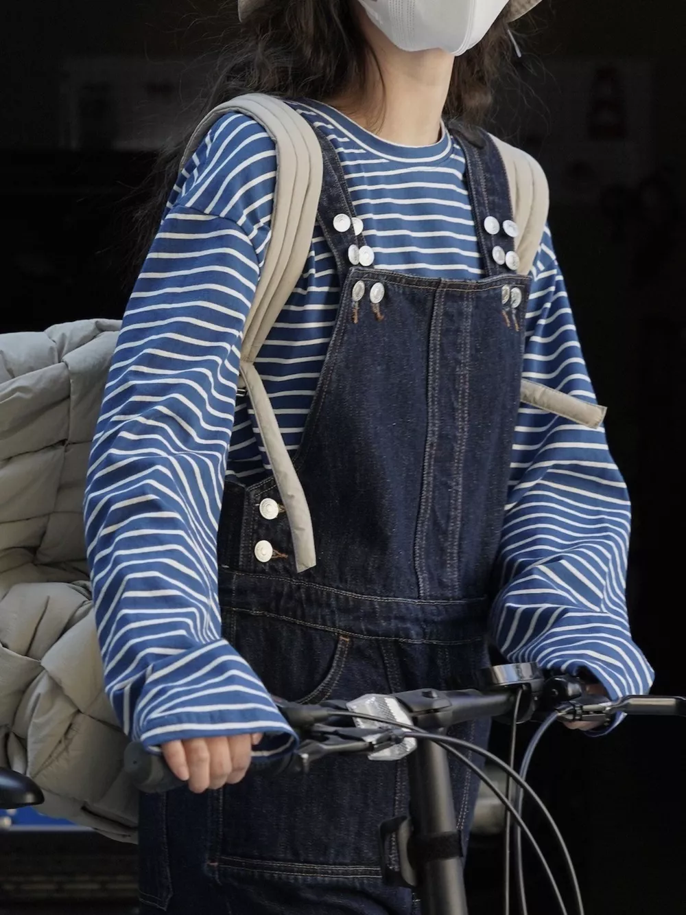 Vintage Dark Wash Wide-Leg Denim Overalls, image 25