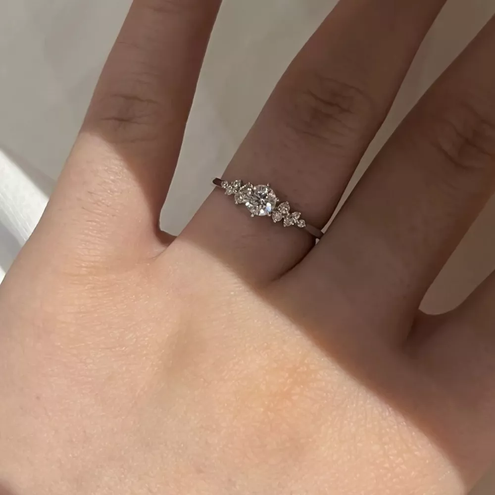 2 Carat Moissanite 925 Sterling Silver Ring, image 2