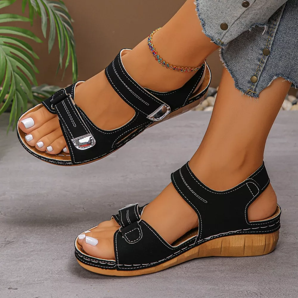 Open Toe Wedge Sandals, image 5