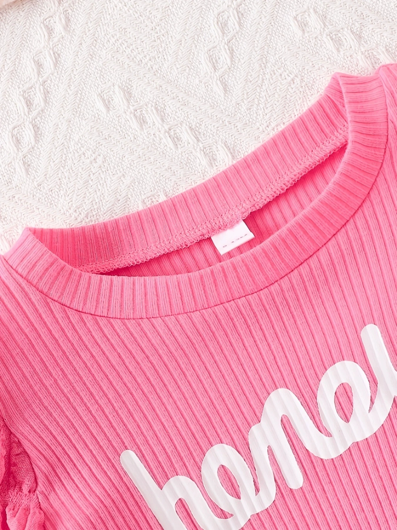 Children's Honey Bubble Texture Sleeve Dress, image 3