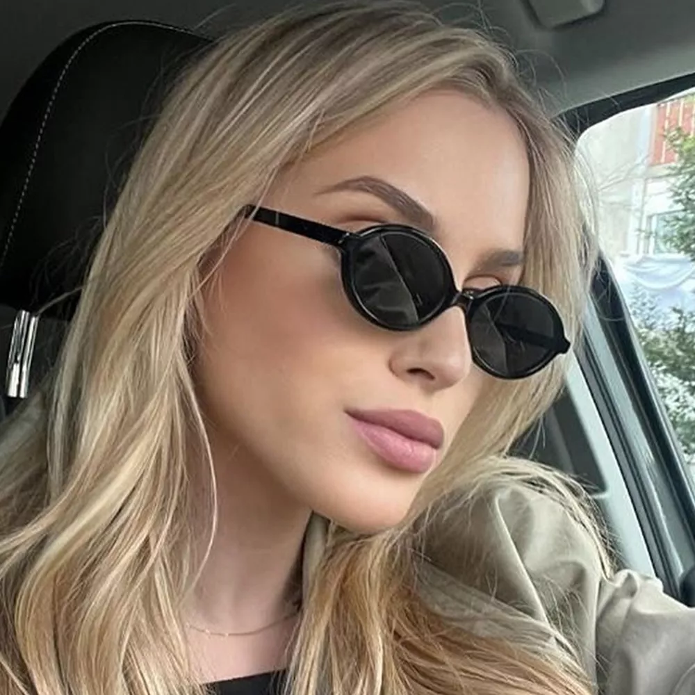 Oval Frame Tinted Lenses Sunglasses, image 2