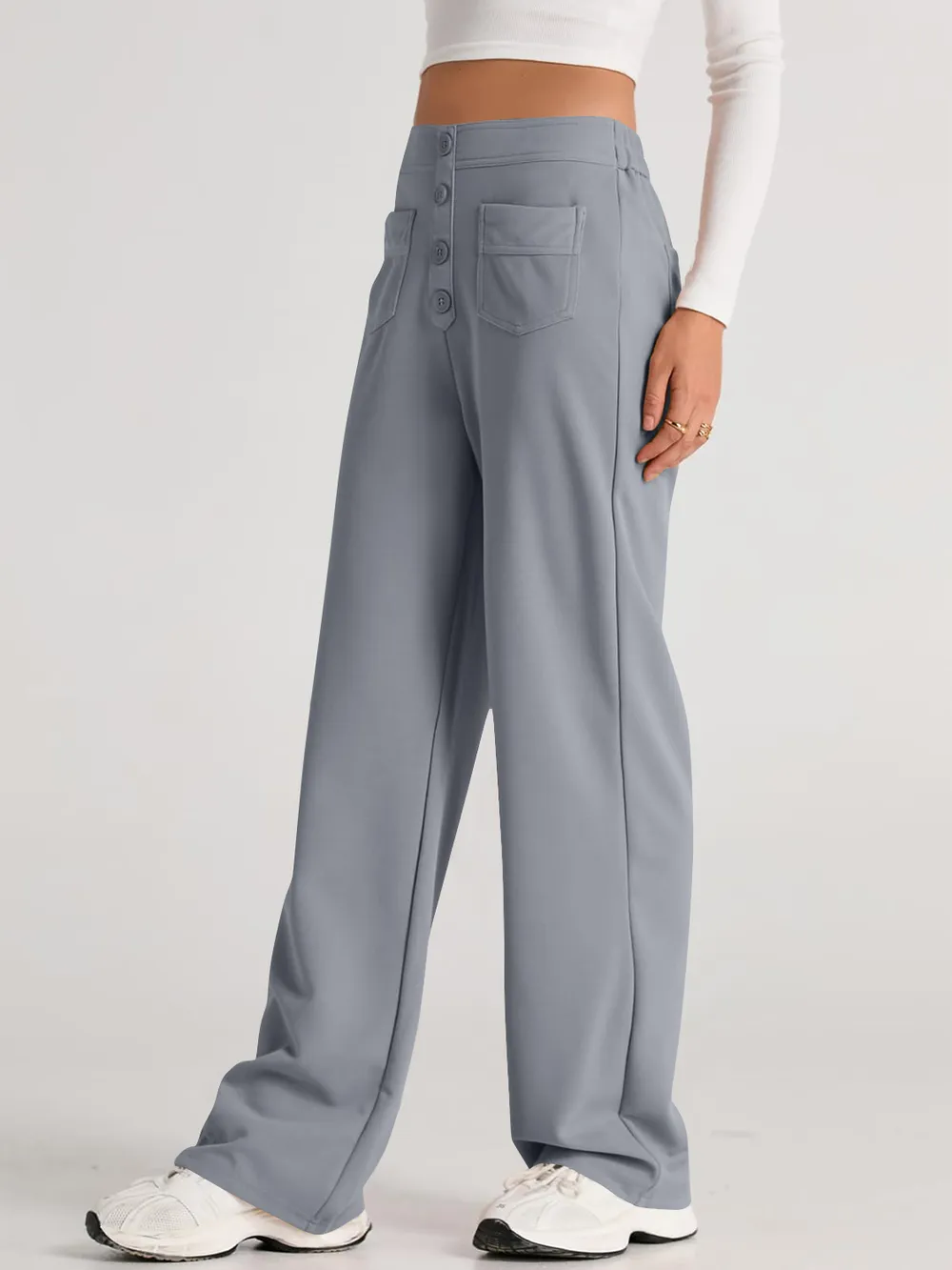 High Waist Wide Leg Pants, image 28