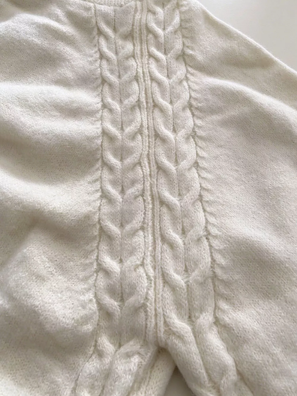 Cable-Knit Turtleneck Long Sleeve Sweater, image 8