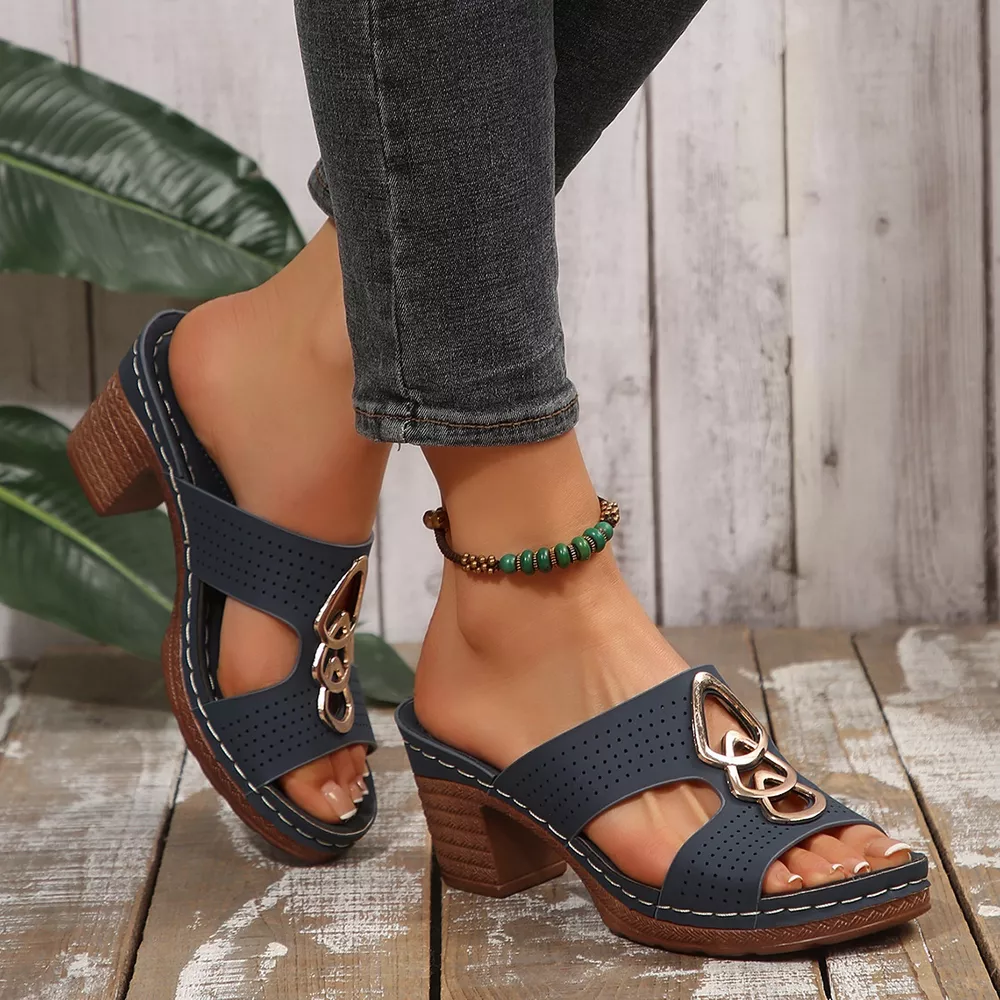 Open Toe Block Heel Sandals, image 3