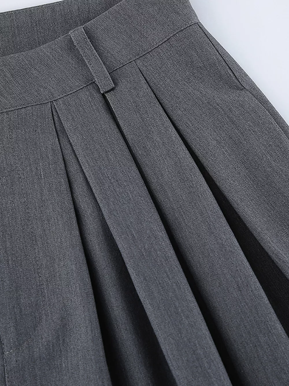High-Waisted Wide-Leg Pleated Pants, image 12