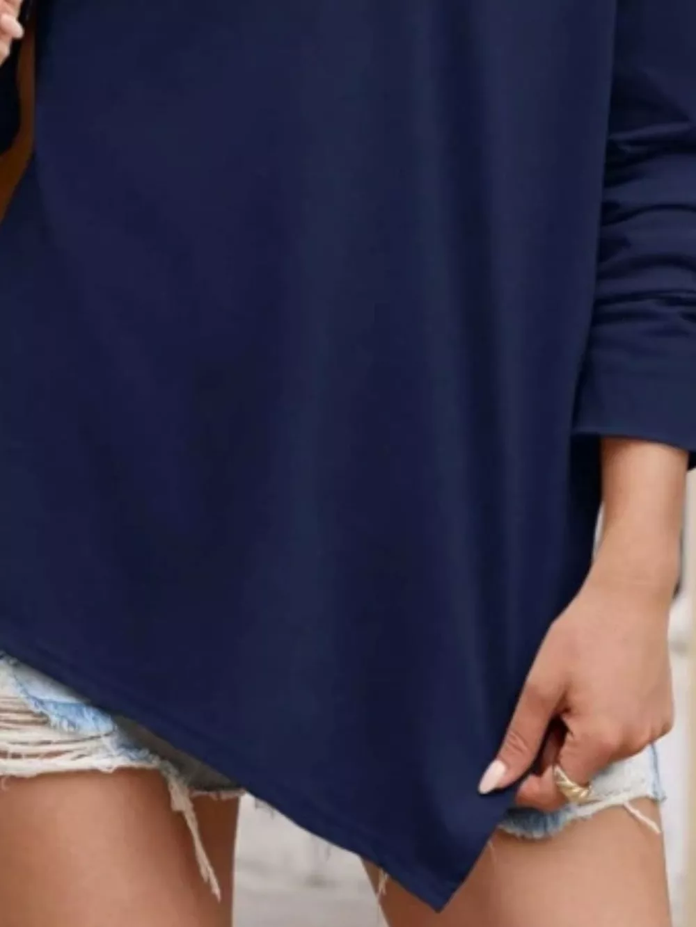 Elegant Off-Shoulder Long Sleeve Casual T-Shirt, image 10