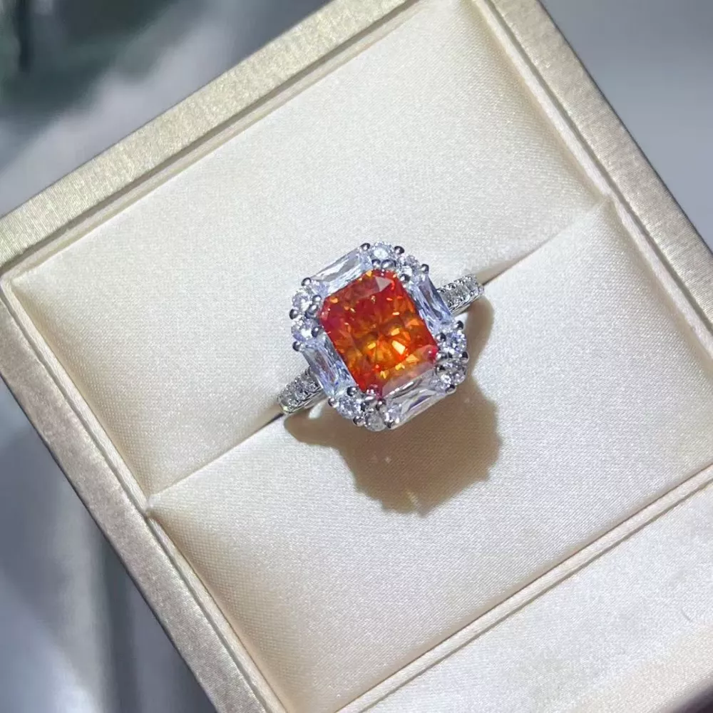 3 Carat Moissanite 925 Sterling Silver Ring, image 2