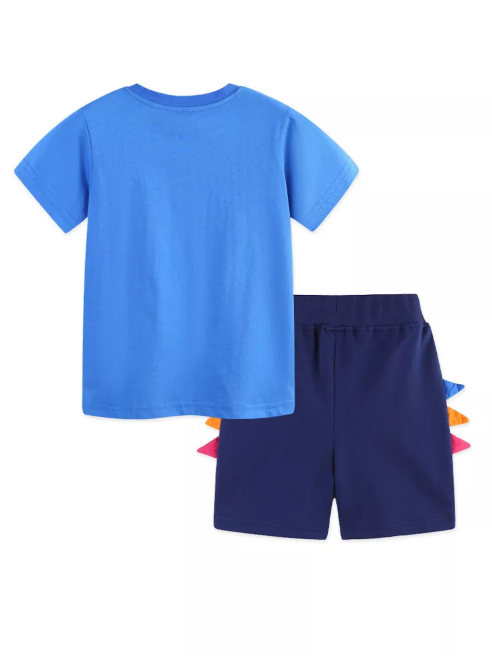 Children's Animal Print Tee & Dinosaur Decor Shorts Set, image 7