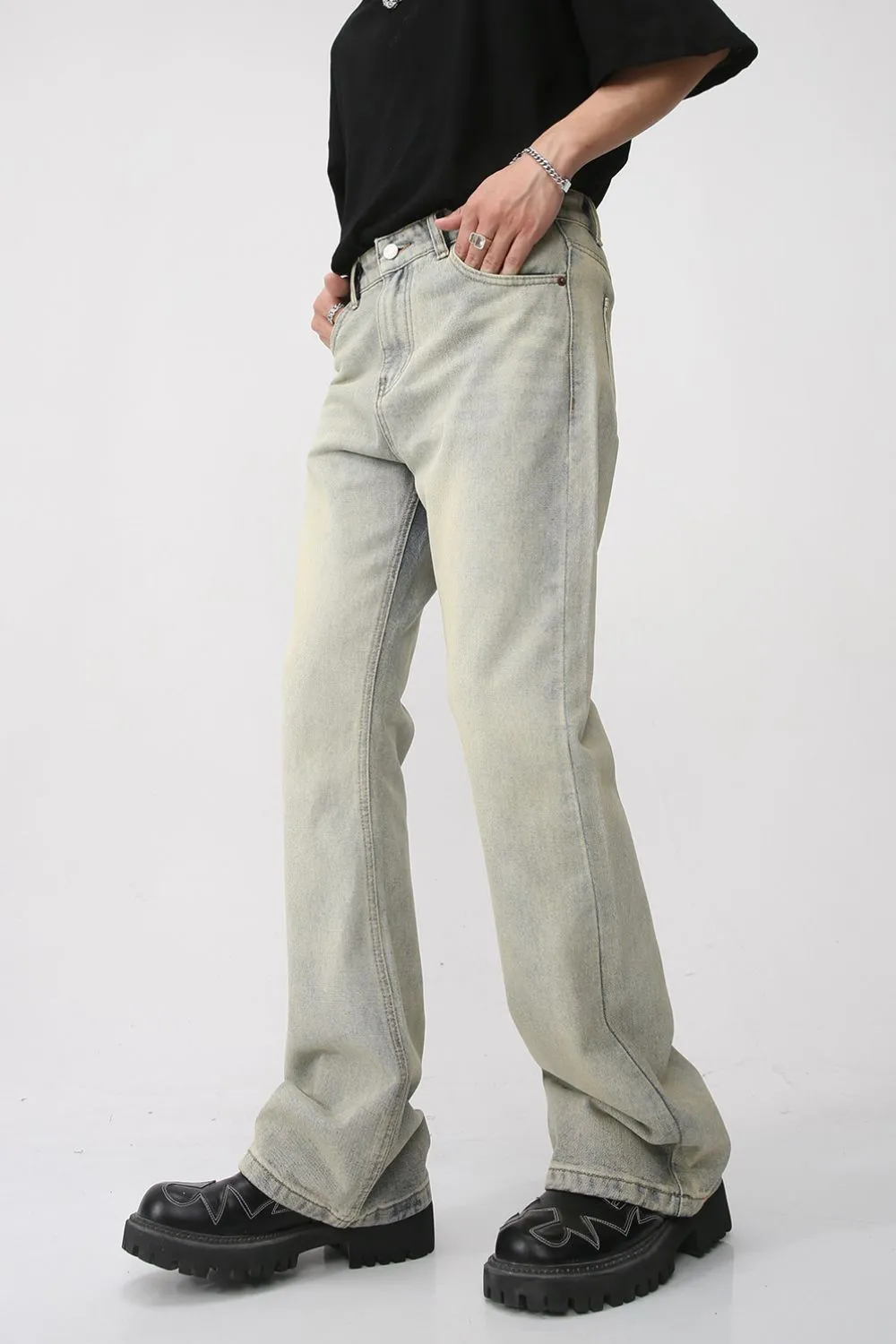 Mid Rise Jeans with Pockets, image 4
