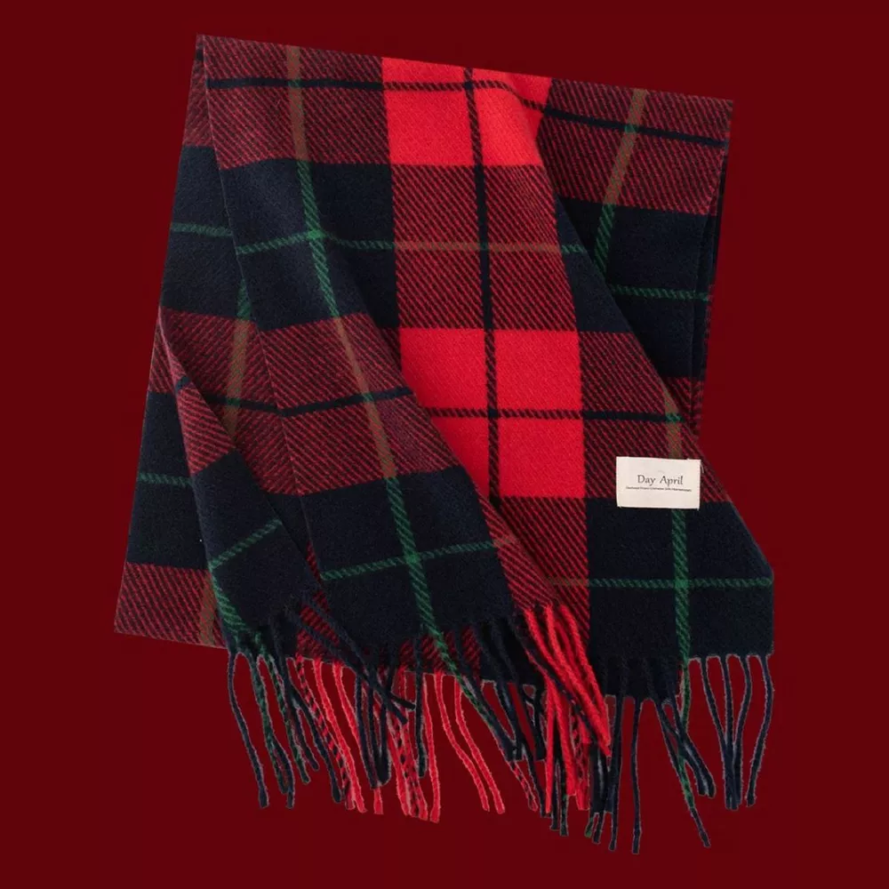 Plaid Fringe Scarf, image 5