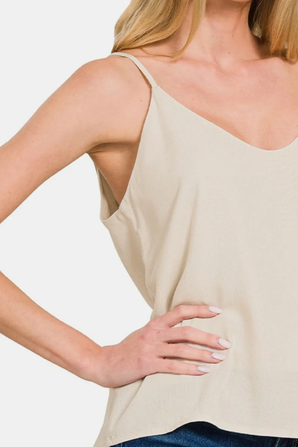 Two Layered Spaghetti Strap Cami, image 2