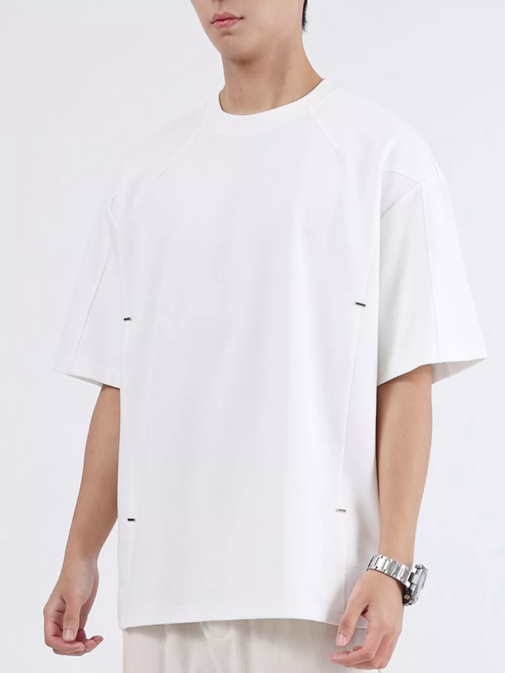 Men's Plus Size Half Sleeve Oversized T-Shirt, image 6