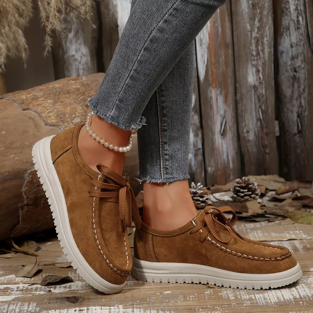 Lace-Up Round Toe Loafers, image 11