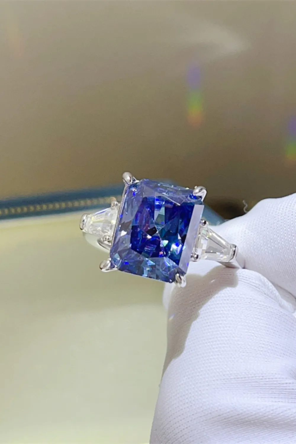 5 Carat Moissanite 925 Sterling Silver Ring, image 4