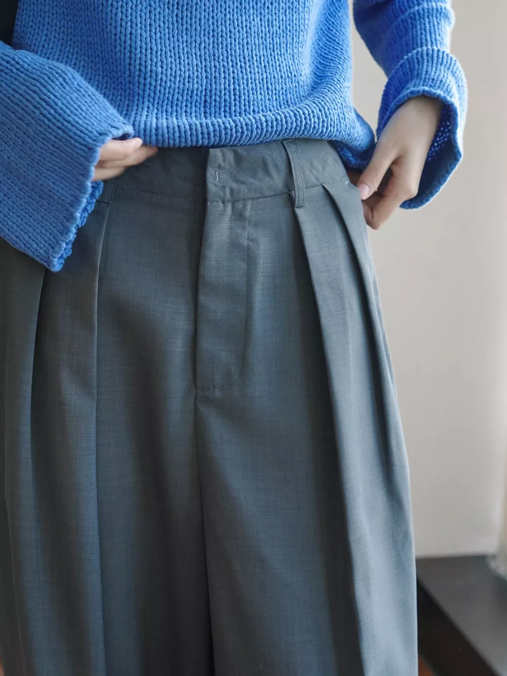 High-Waisted Pleated Wide-Leg Pants, image 19