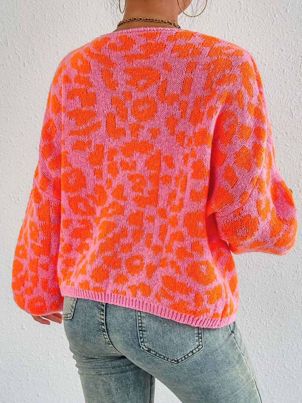 Leopard Tie Front Cardigan, image 5
