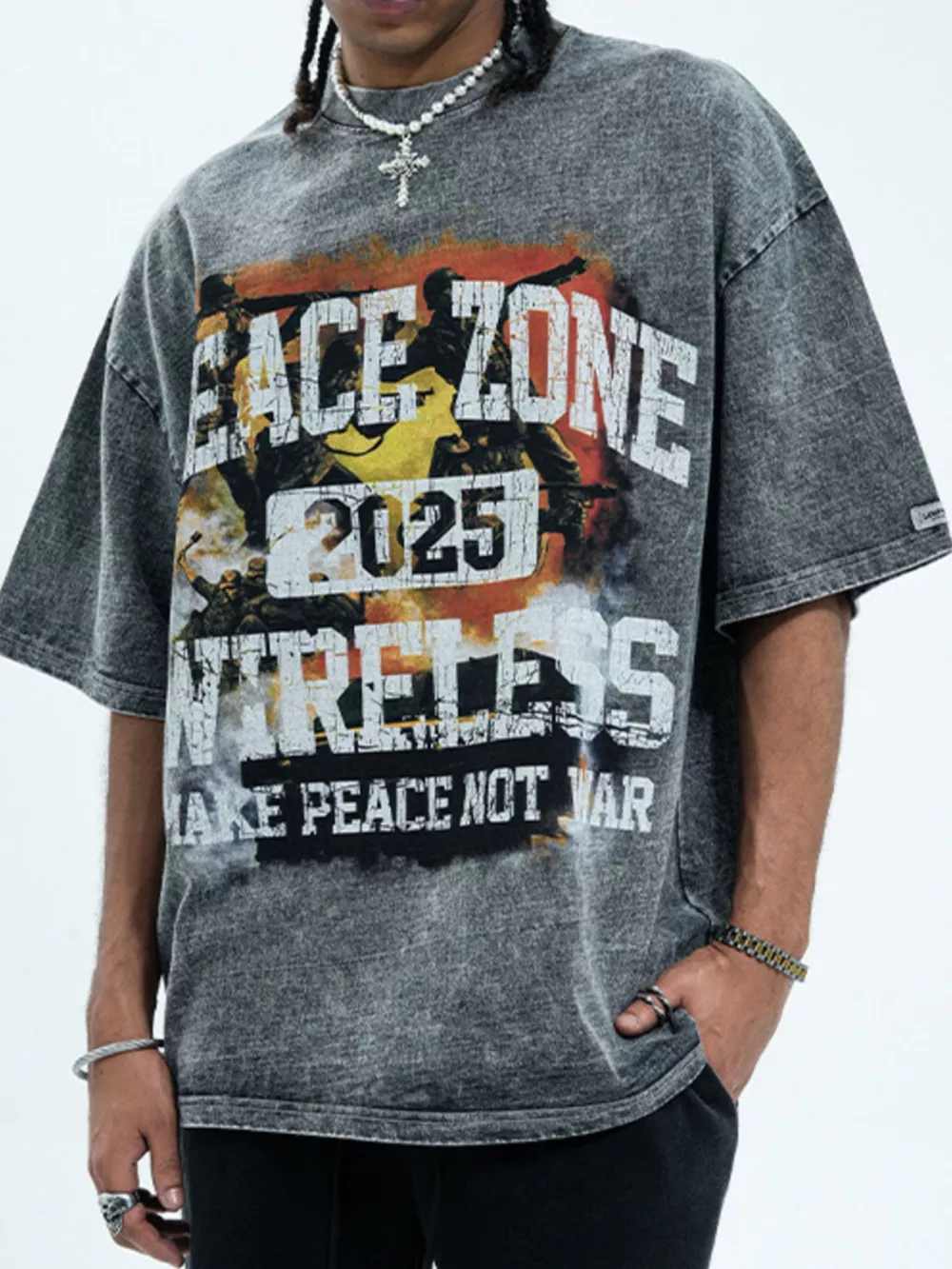 Men's Plus Size Round Neck Short Sleeve T-Shirt, image 8