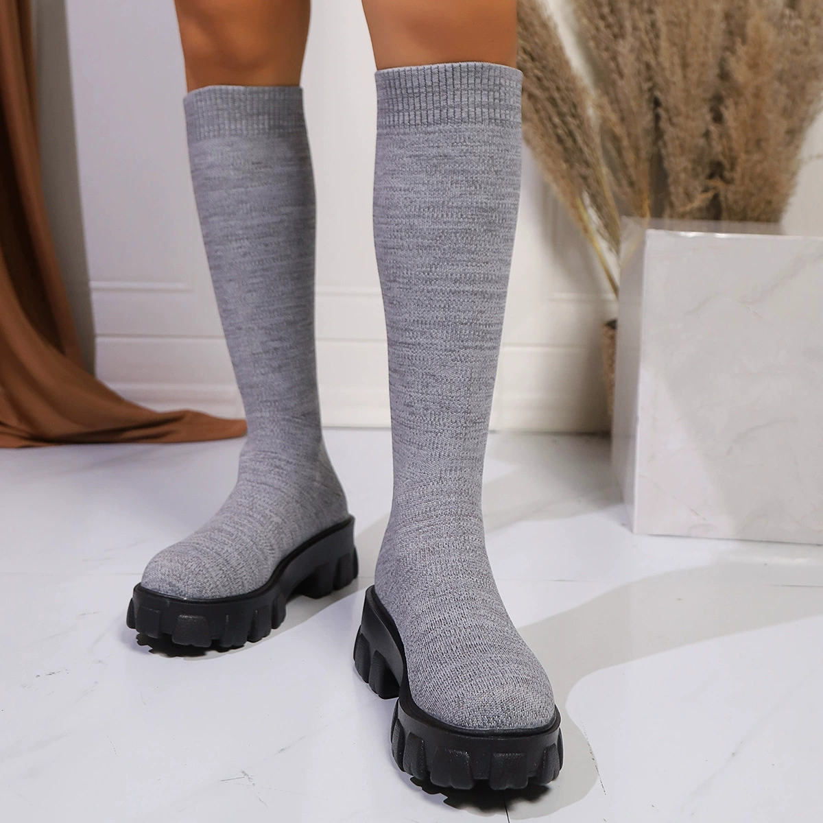 Chunky Platform Knee High Boots, image 13