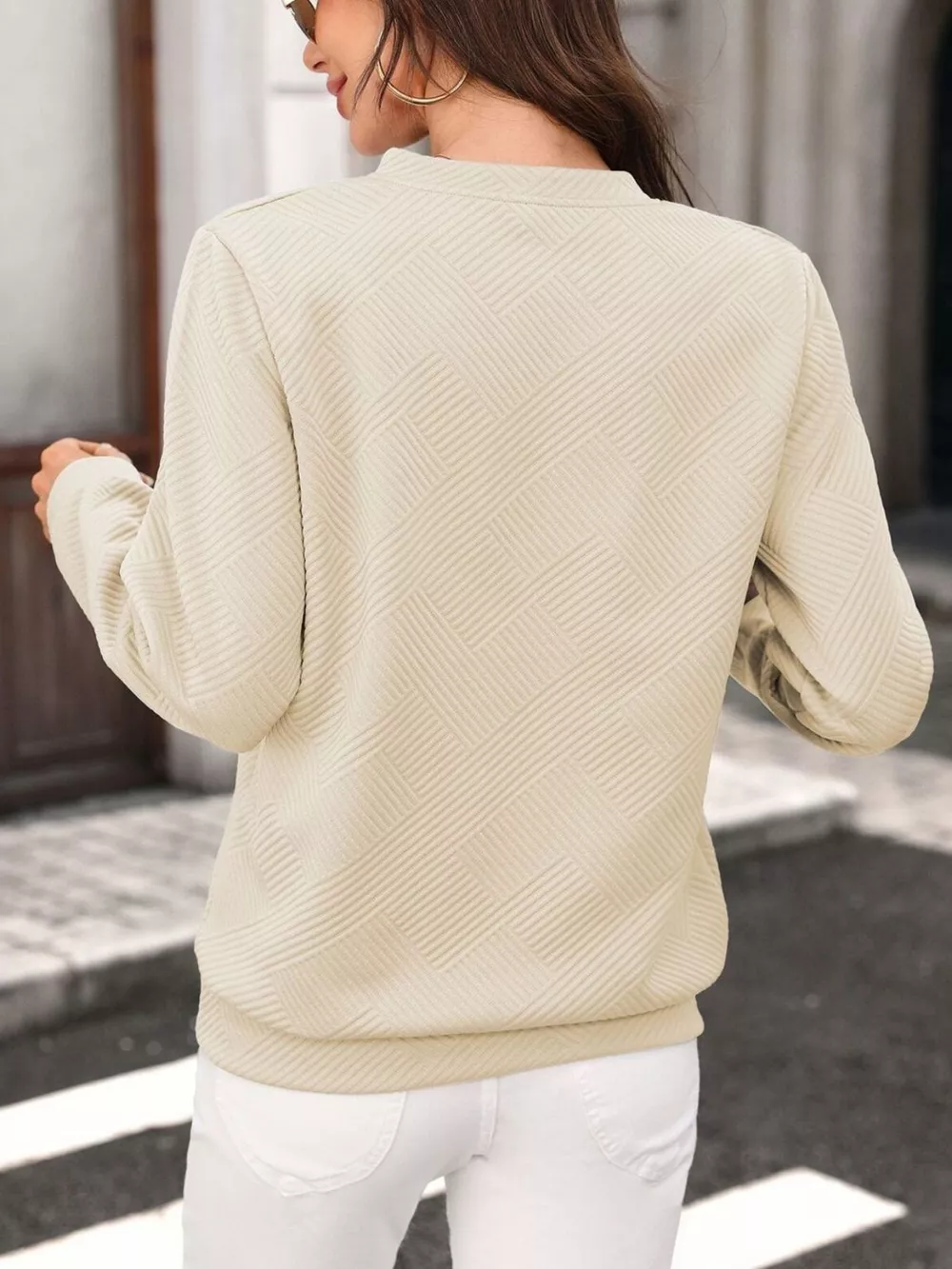 Textured Quarter-Zip Sweatshirt, image 12