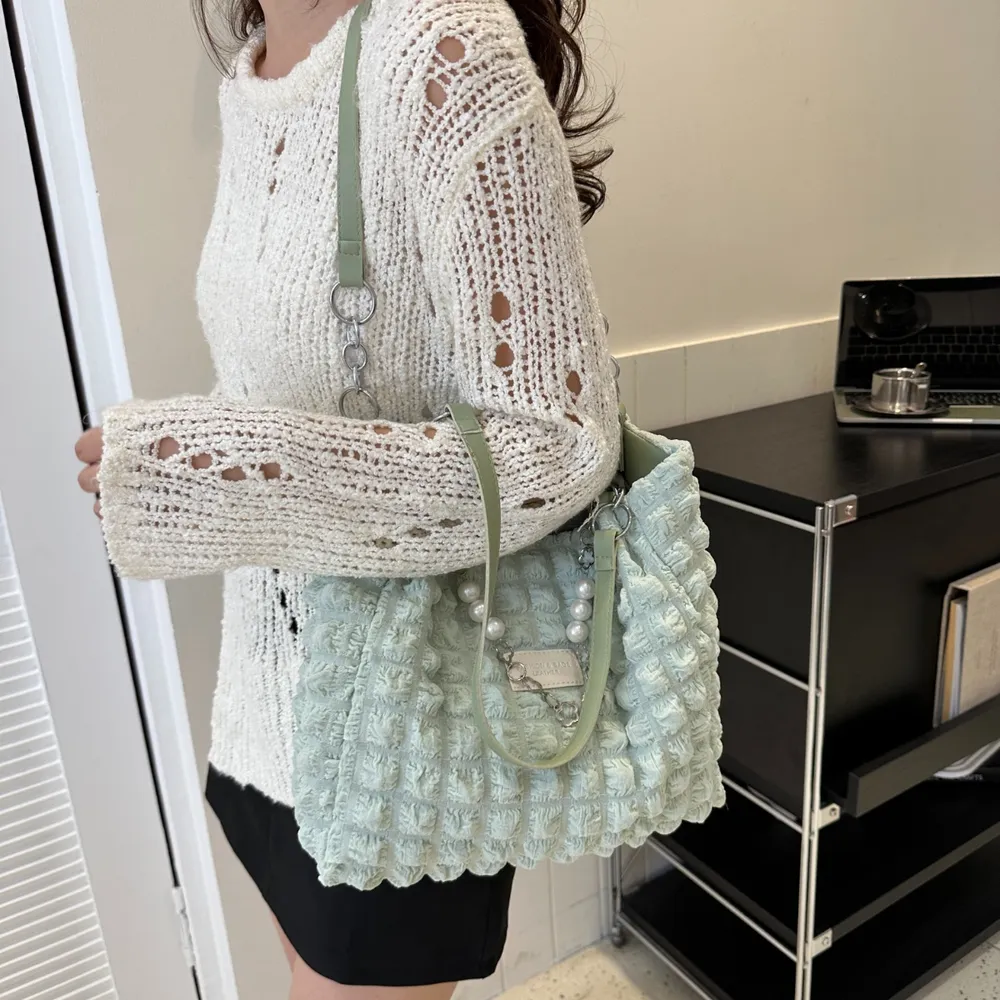 Bubble Textured Tote Bag, image 6