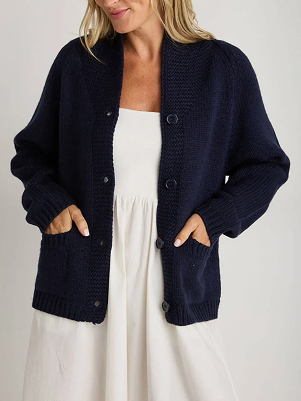 Lobster Button Up Long Sleeve Cardigan, image 8