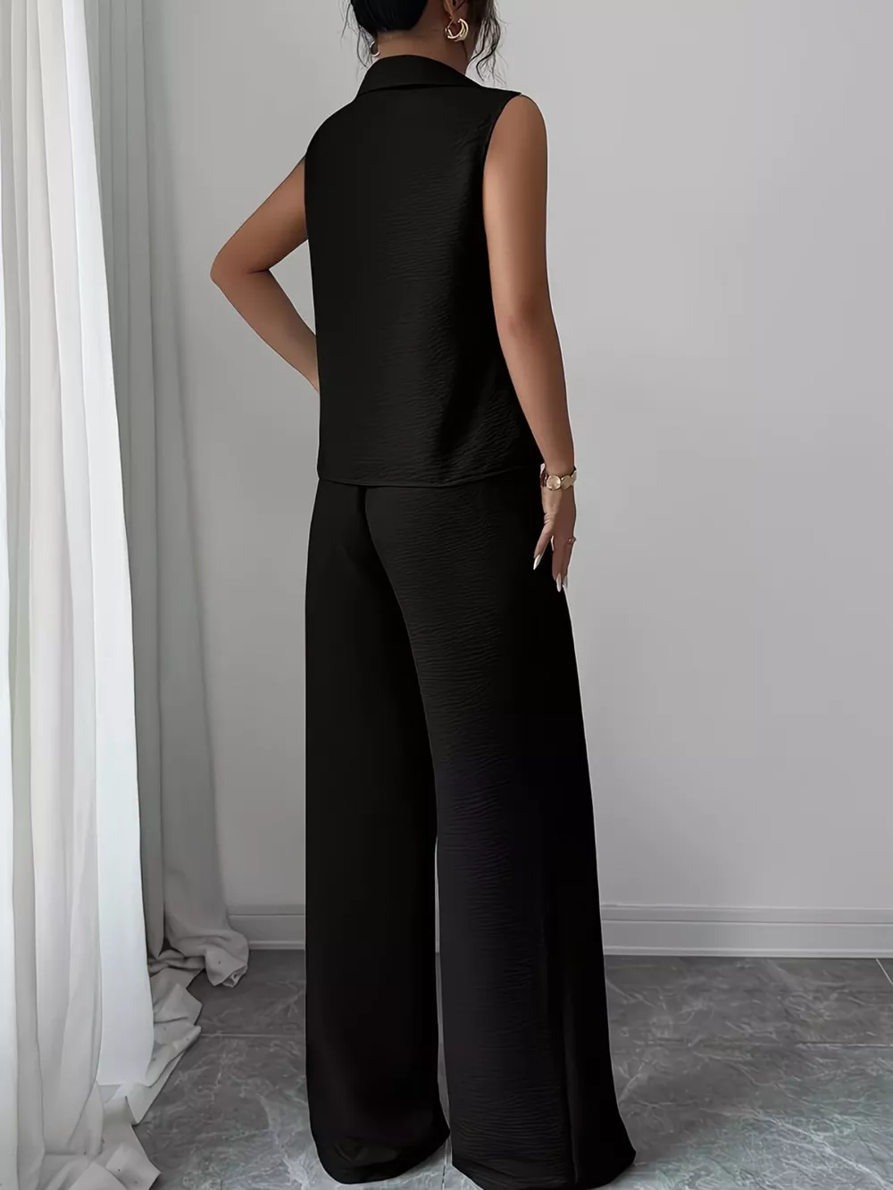 Sleeveless Top and Wide Leg Pants Set, image 15