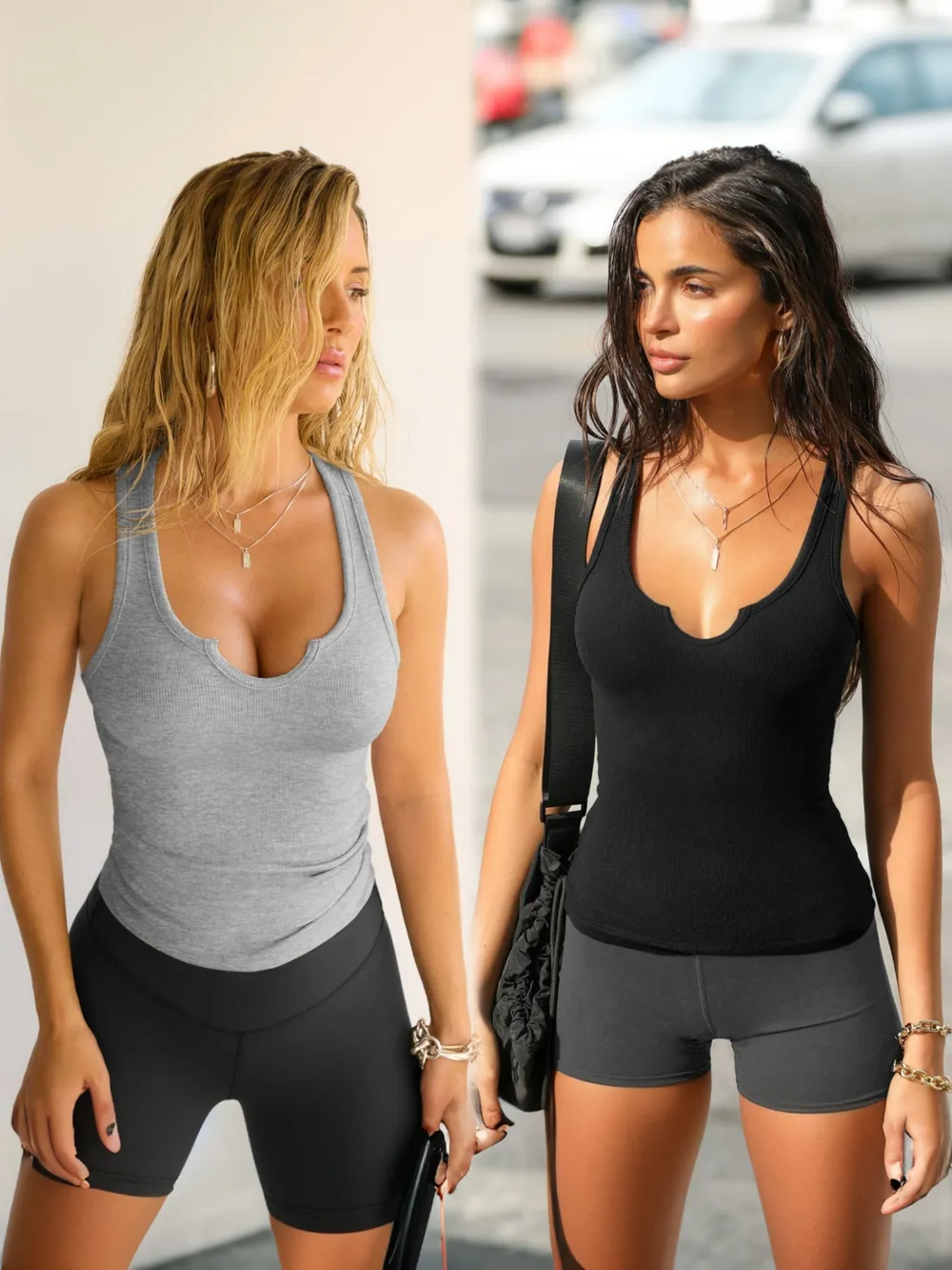 2 Piece Ribbed Wide Strap Tank, image 15