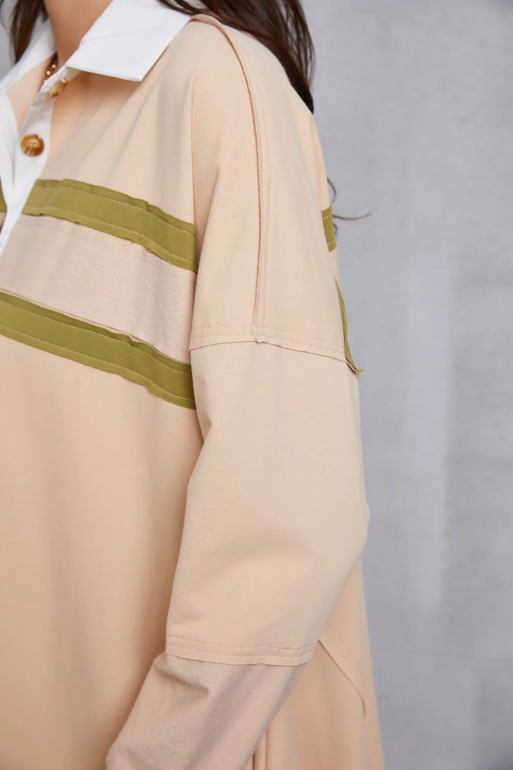 Half Button Handkerchief Hem Dress, image 7