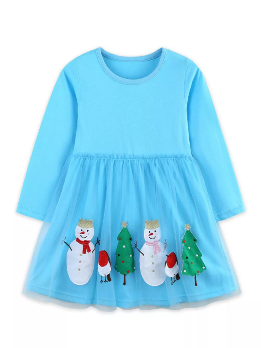 Children's Christmas Long Sleeve Dress, image 2