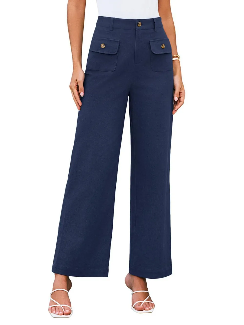High Waist Wide Leg Pants, image 30