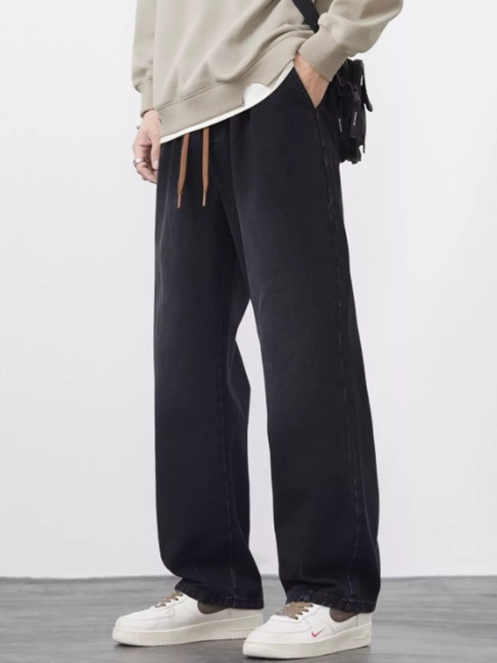 Men's Plus Size Wide Leg Jeans