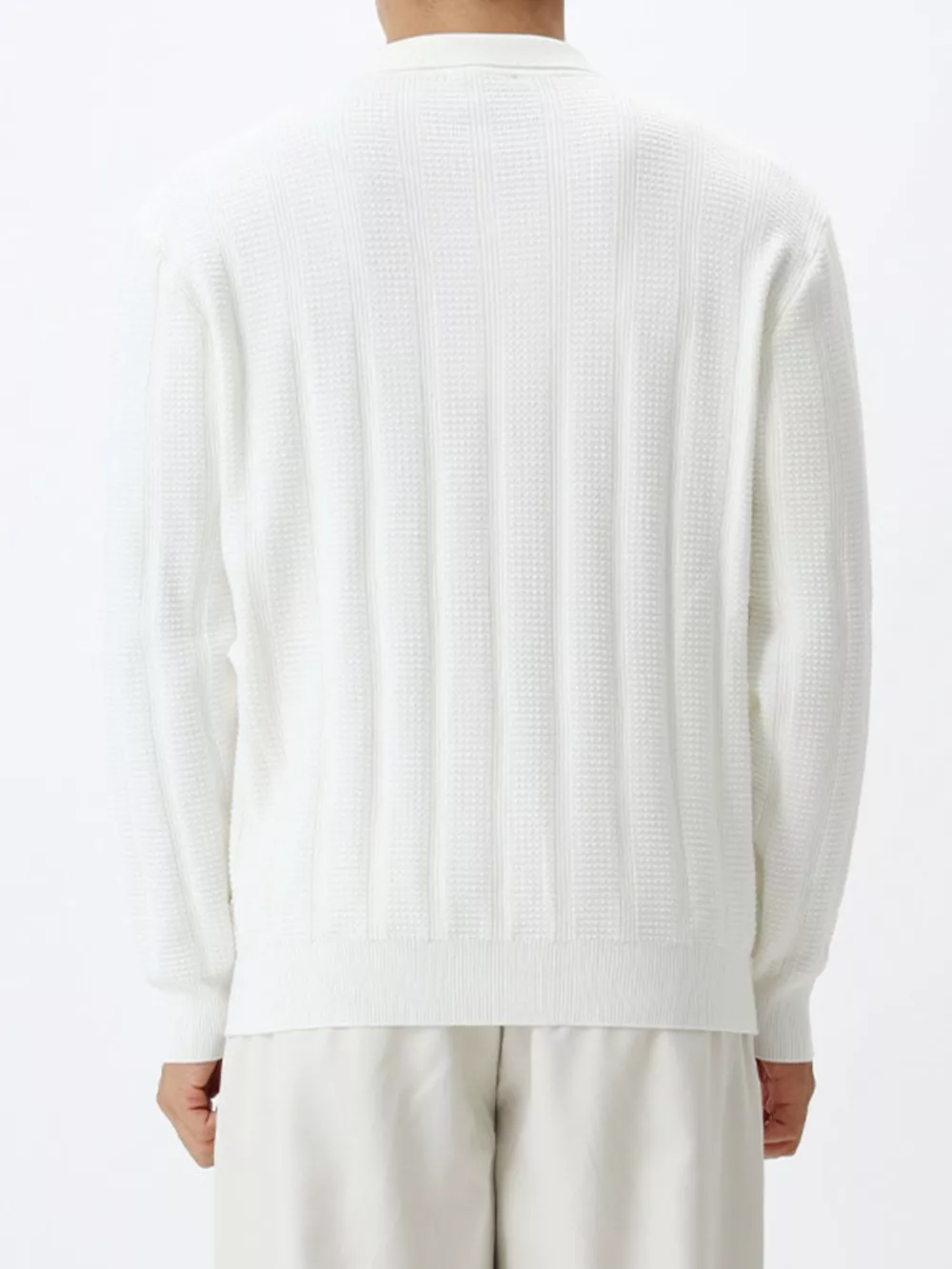 Men's Plus Size Ribbed Quarter-Zip Sweater, image 11