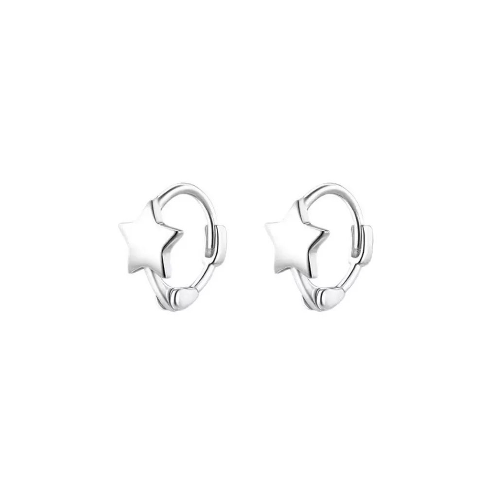 925 Sterling Silver Star Earrings, image 6