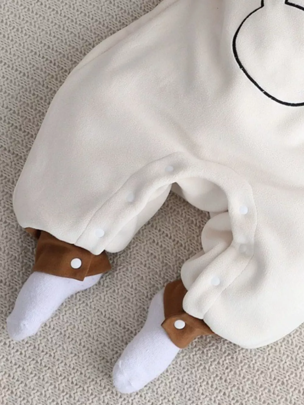 Children's Cute Bear Long Sleeve One-Piece, image 7