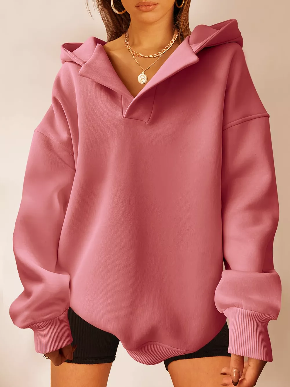 Dropped Shoulder Long Sleeve Sweatshirt, image 17