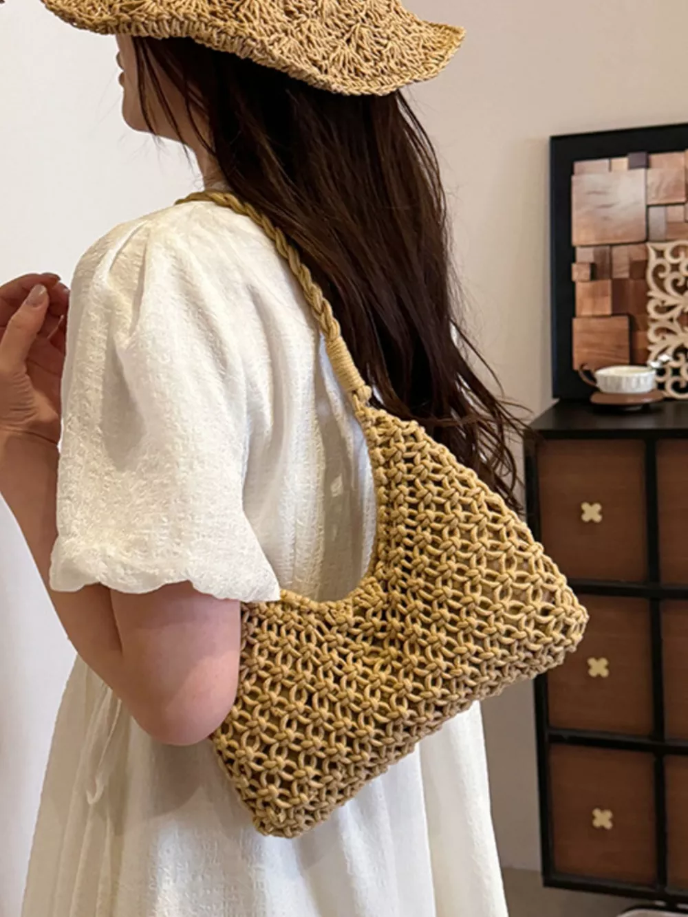 Woven Shoulder Bag, image 5