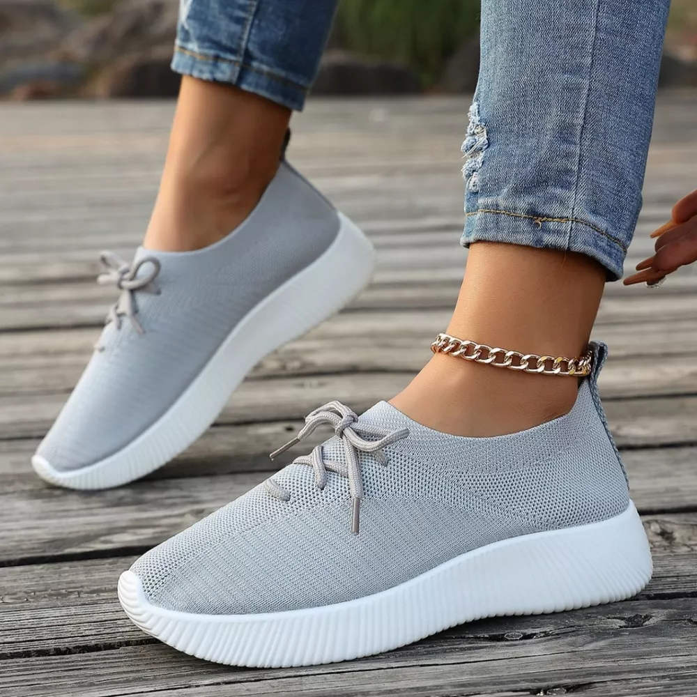 Round Toe Lace Up Sneakers, image 4