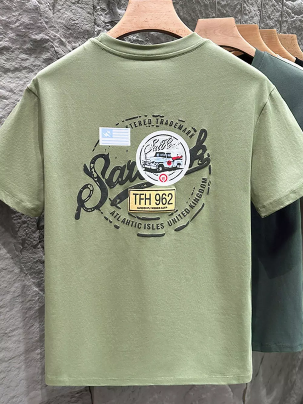 Men's Plus Size Round Neck Short Sleeve T-Shirt, image 8