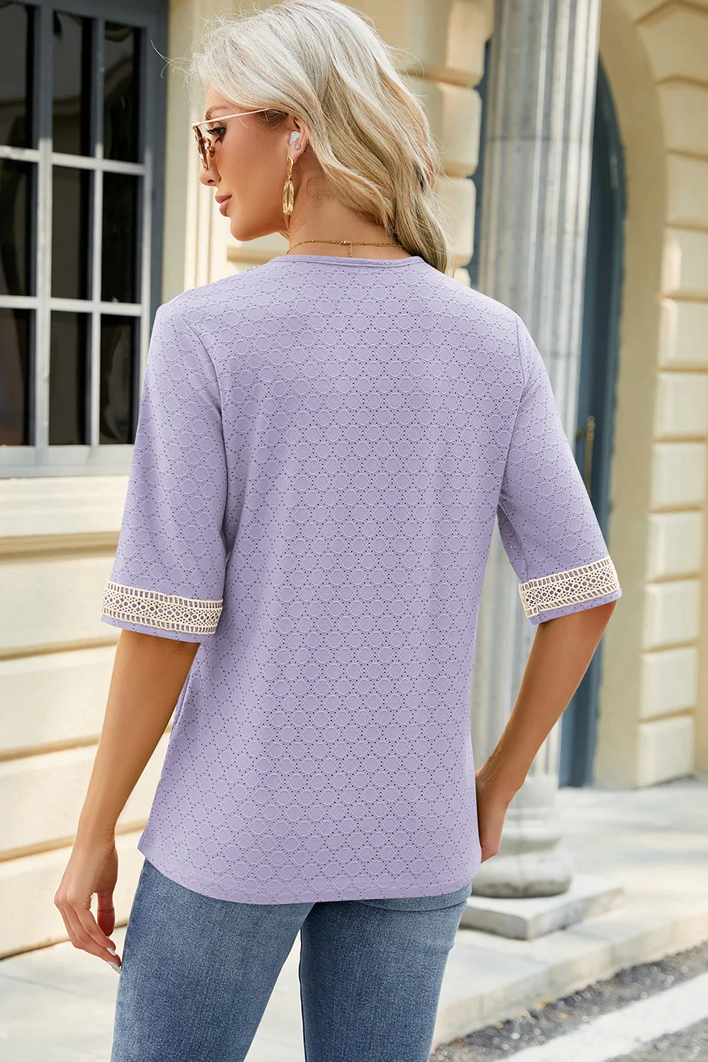 V-Neck Half Sleeve T-Shirt, image 32