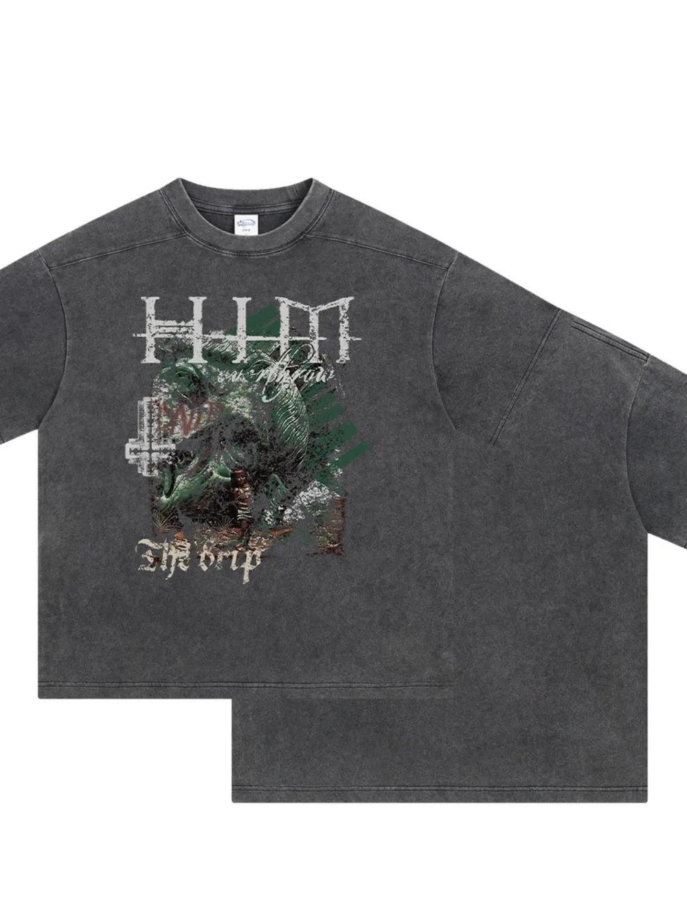 Men's Graphic Round Neck Half Sleeve T-Shirt, image 5