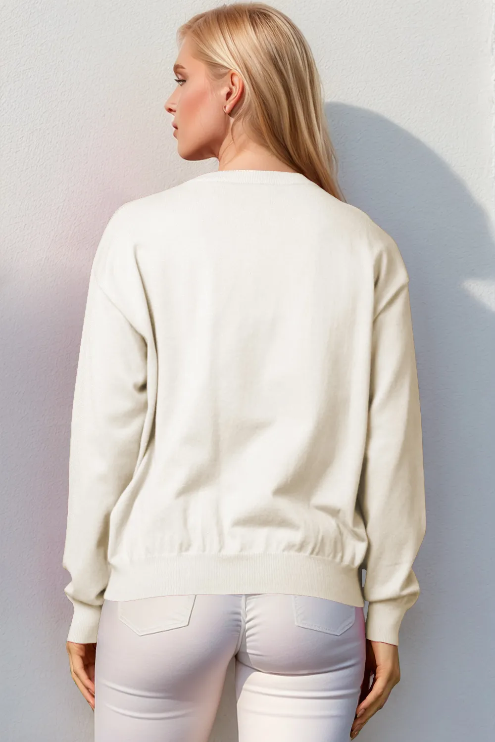 Full Size Nutcracker Sequin Long Sleeve Sweater, image 8