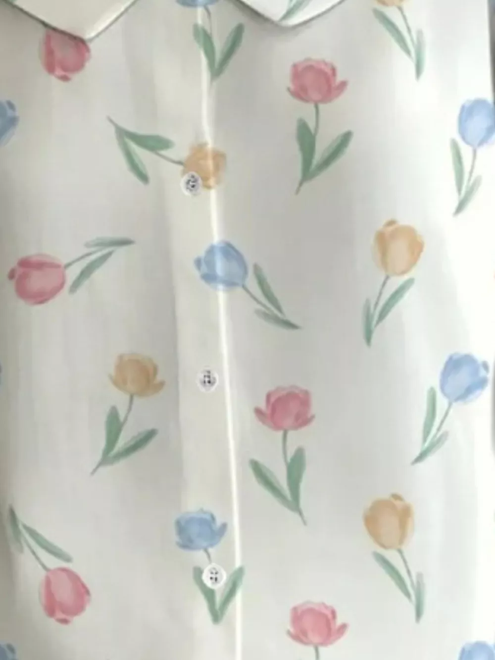 Floral Print Peter Pan Collar Shirt, image 7