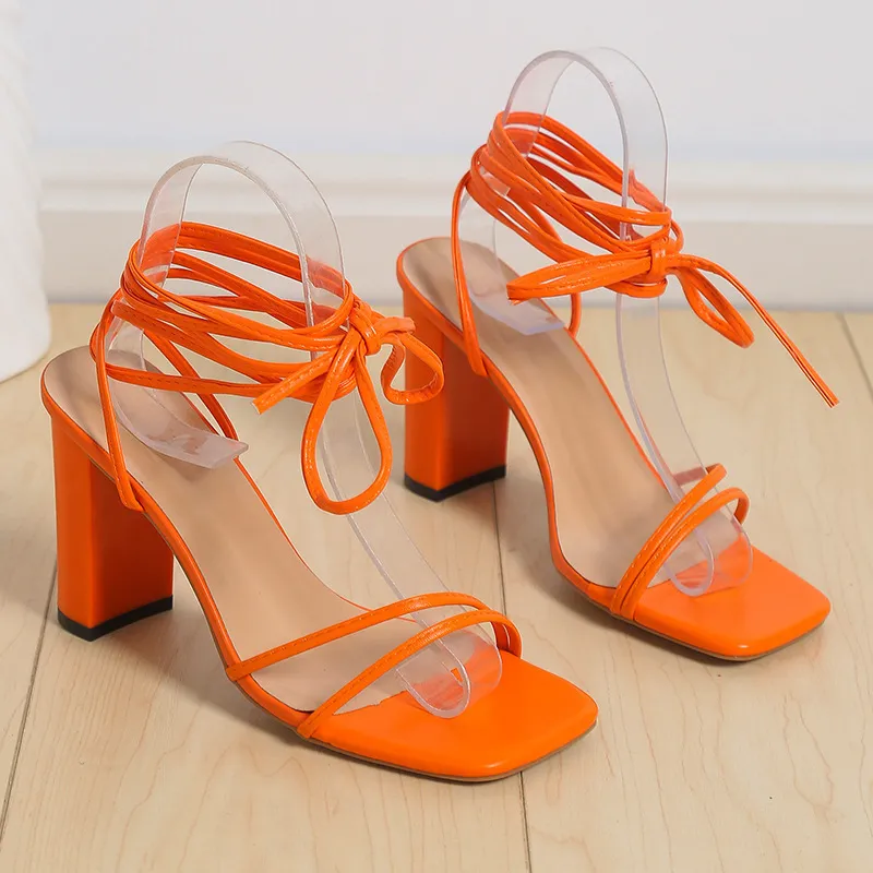 Open Toe Block Heels Sandals, image 6